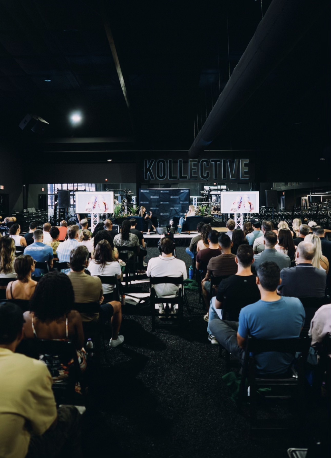 A packed room at The Kollective during a speaker night