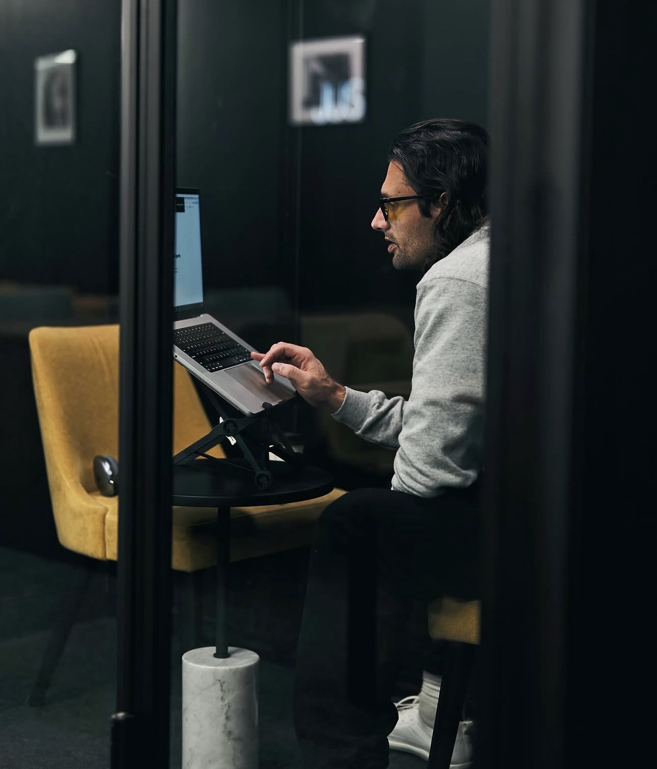 Members working side by side in The Atelier coworking space